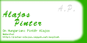 alajos pinter business card