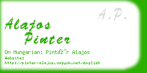 alajos pinter business card